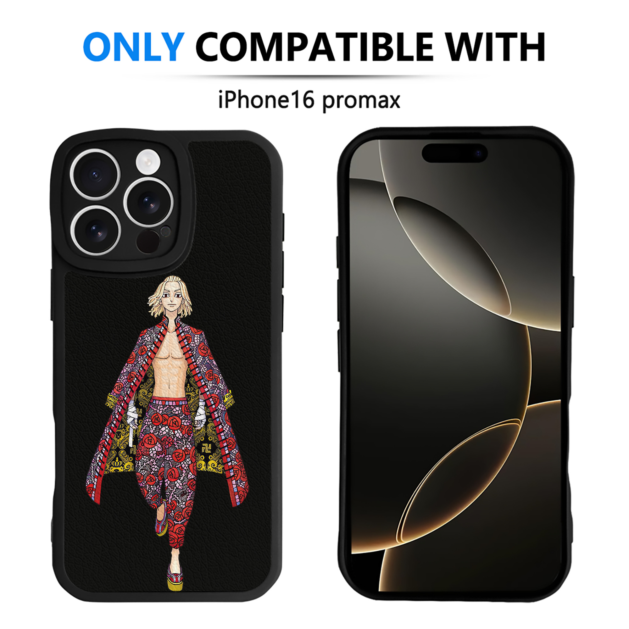 （画像用） 東京リベンジャーズ Tokyo Revengers 【iPhone 16シリーズ対応】シリコンスマホケース（レザー調） 材質：シリコン